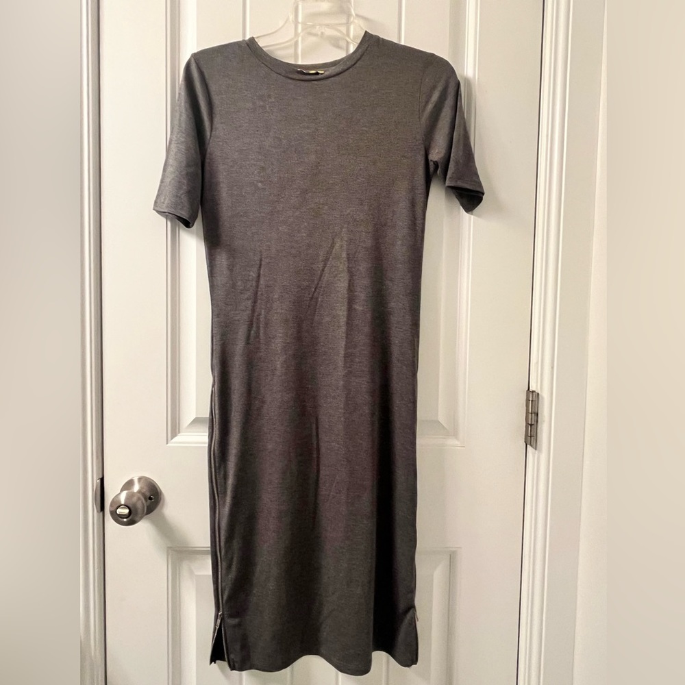 Short sleeve, ankle length dress from local boutique